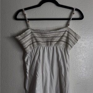 American Eagle Outfitters White and Cream Camisole
